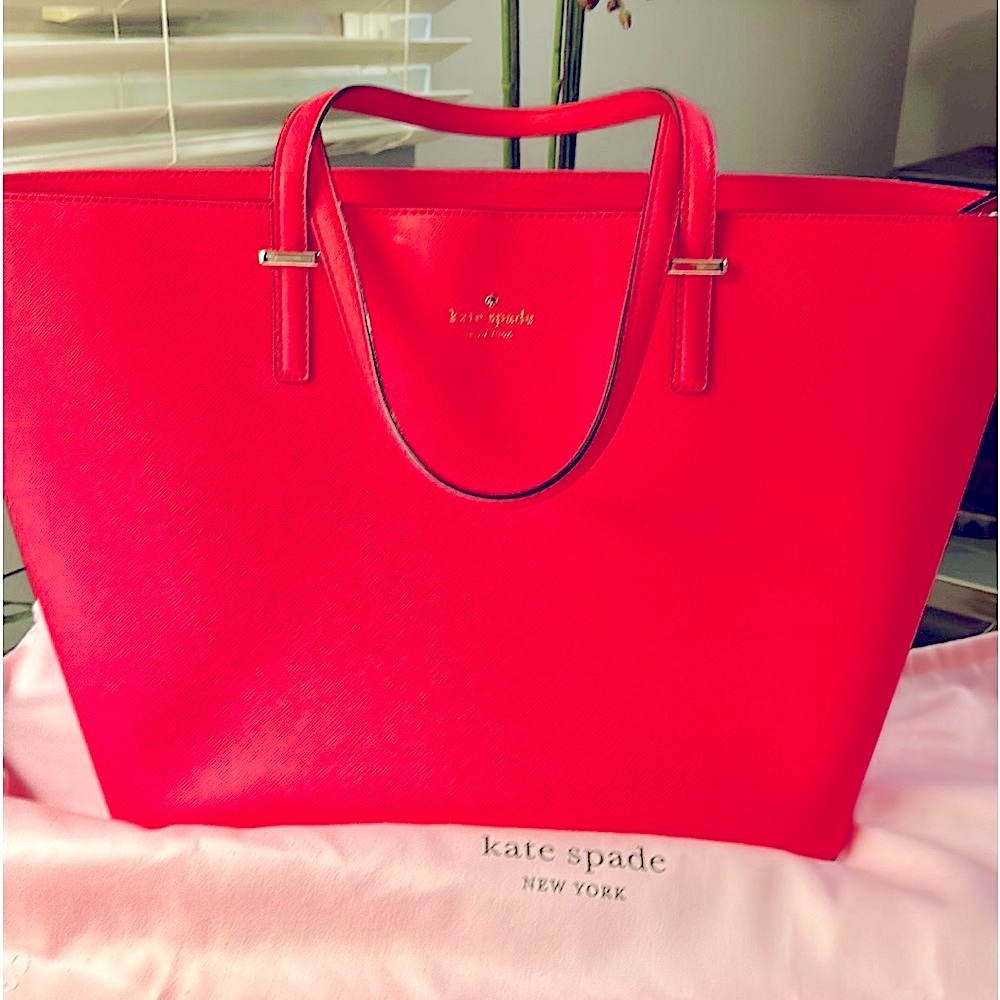 Kate Spade Tote Bright Peony Pink